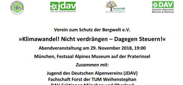 29.11.2018 – Klimawandel: nicht verdrängen – dagegen Steuern!