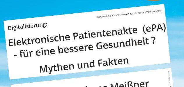 17.07.2023 – Elektronische Patientenakte – für eine bessere Gesundheit? Mythen und Fakten